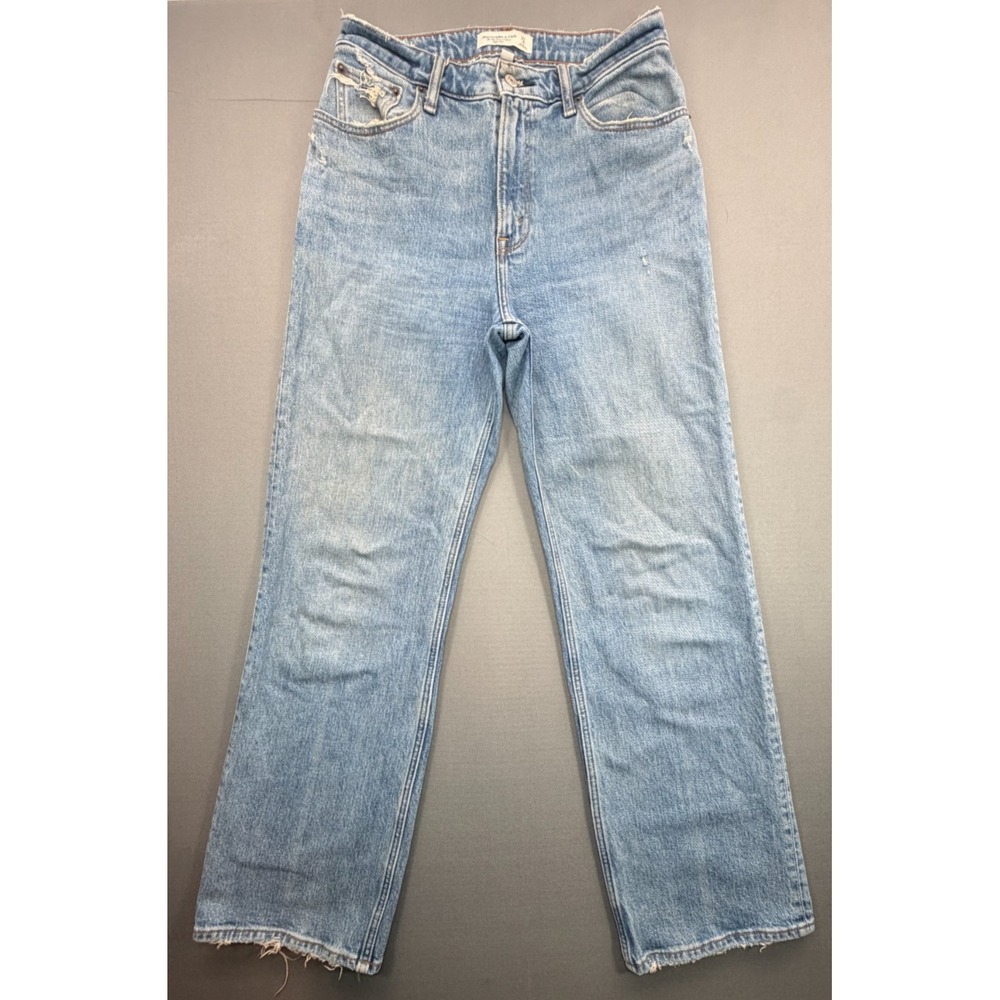 Abercrombie Curve Love 90s Relaxed High Rise Jeans Distressed | Women's 27 4R